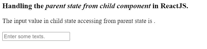 如何在ReactJS中从子组件设置父组件的状态