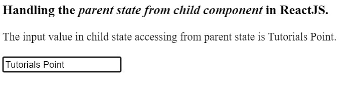 如何在ReactJS中从子组件设置父组件的状态
