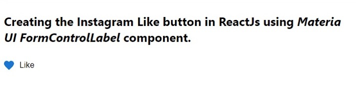 如何在ReactJS中创建Instagram点赞按钮