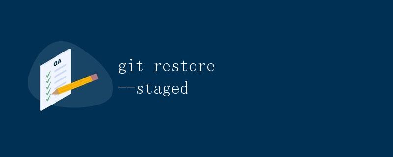 git restore --staged