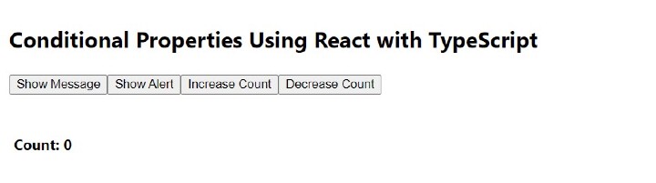 使用React和TypeScript进行条件属性