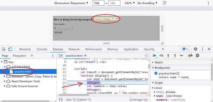 如何调试JavaScript程序