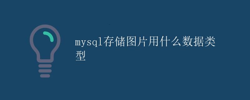 mysql存储图片用什么数据类型