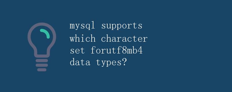 MySQL支持什么字符集用于utf8mb4数据类型？