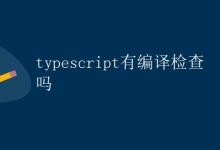 TypeScript有编译检查吗|极客笔记