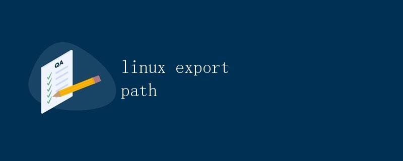 Linux export path