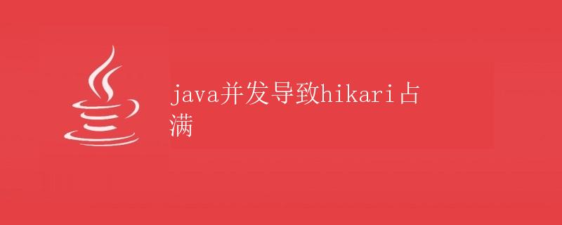 Java并发导致Hikari占满