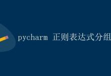 pycharm 正则表达式分组|极客笔记