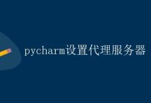 Pycharm设置代理服务器|极客笔记