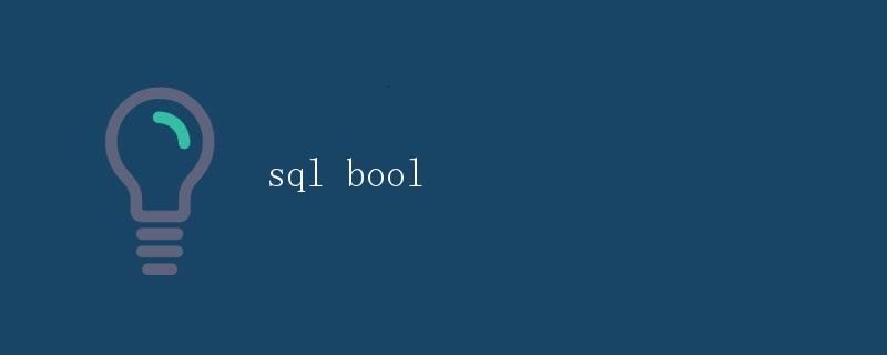 SQL Boolean数据类型