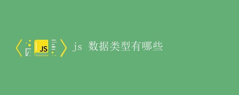 JavaScript 数据类型 JavaScript 数据类型