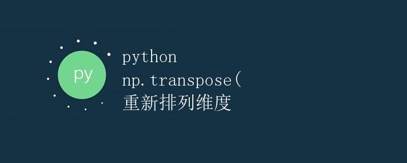 Python np.transpose(): 重新排列维度