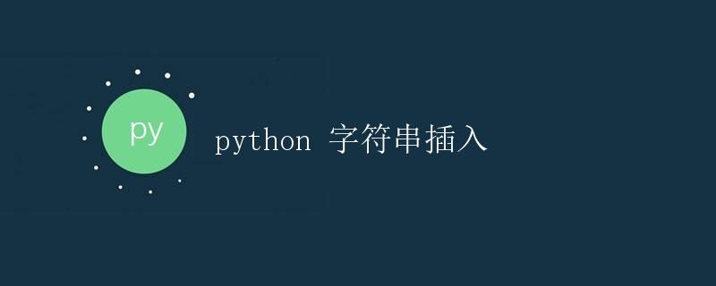 Python 字符串插入
