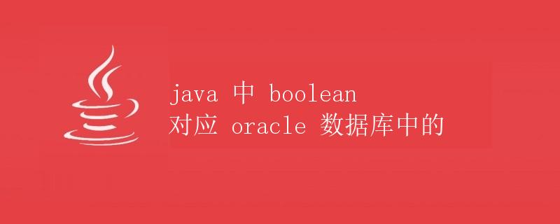 Java中boolean对应Oracle数据库中的数据类型