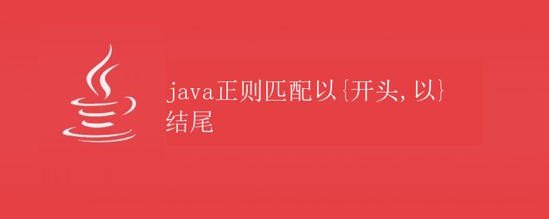 Java正则匹配以{开头，以}结尾