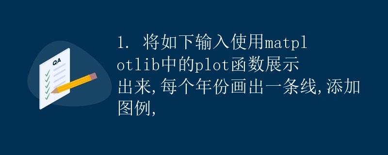 使用matplotlib绘制多条线条