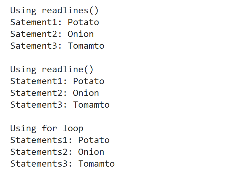 在Python中的Readlines函数