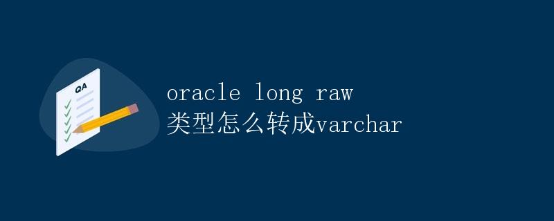 Oracle Long Raw 类型怎么转成 Varchar