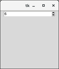 Python Tkinter Spinbox