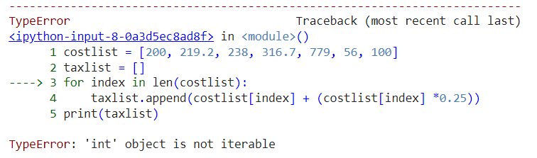 Python int对象不可迭代