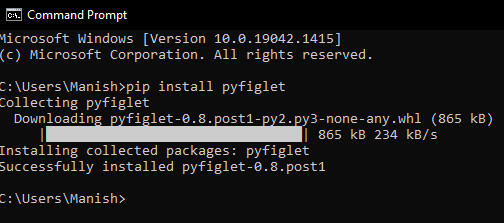 Python Pyfiglet模块