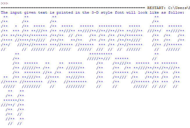 Python Pyfiglet模块