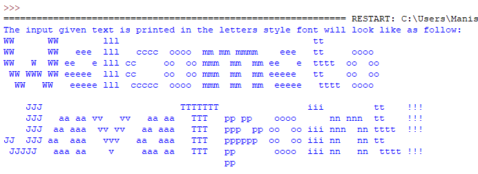 Python Pyfiglet模块