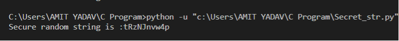 使用Python生成随机字符串的程序