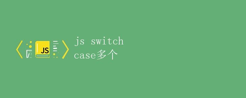 JS switch case多个
