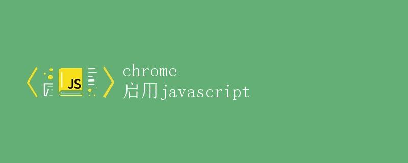 Chrome 启用JavaScript