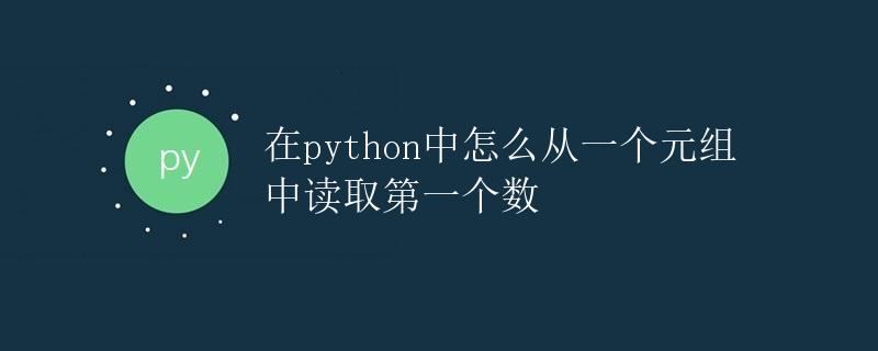 Python 如何从一个元组中读取第一个数