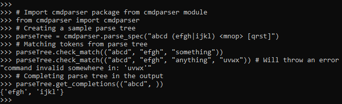 Python Cmdparser模块