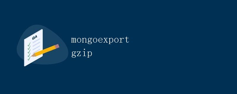 mongoexport gzip
