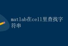 matlab在cell里查找字符串|极客笔记