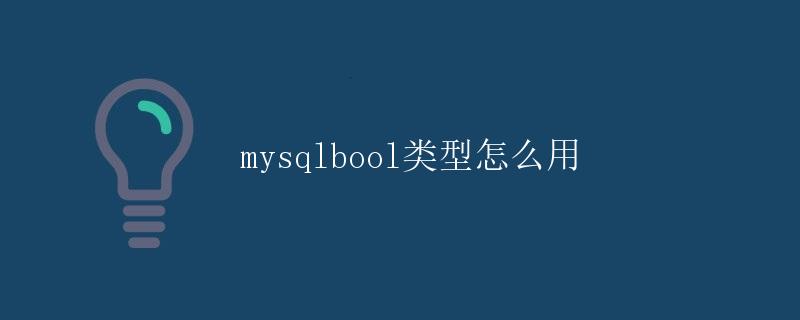 mysql中的bool类型详解