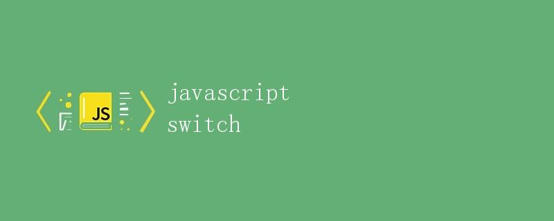 JavaScript中的switch语句详解