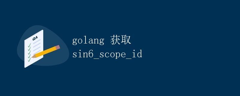 golang 获取 sin6_scope_id