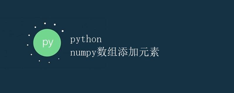 Python Numpy数组添加元素