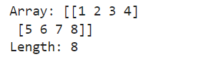 获取Numpy Array的长度