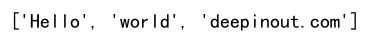 怎么用Python将字符串用逗号分隔