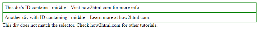 HTML如何使用CSS选择器来选择这些具有相似ID的元素