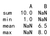 pandas agg list 详细介绍