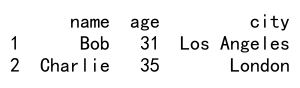 pandas dataframe 根据列值进行过滤