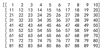 Numpy 数组的维度