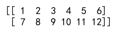 Numpy 数组的重塑