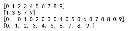 numpy arange vs linspace