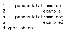 Pandas Concat Series