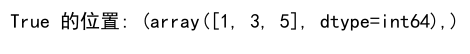 如何使用 Numpy 检查数组中是否存在 True 值