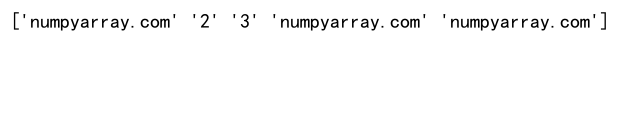 Numpy Where函数的使用方法