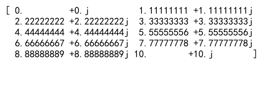 Numpy Linspace使用方法